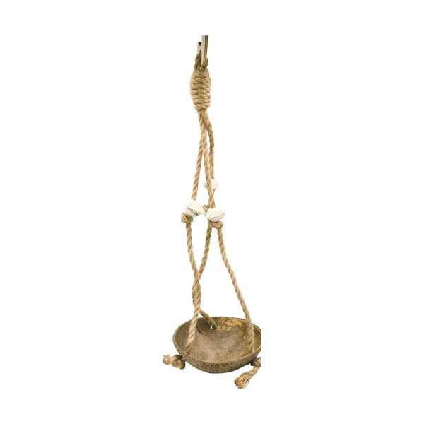 Panama Pet huśtawka dla ptaków z łupiny kokosa z muszlami 35 cm