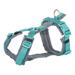 Trixie Premium trekking, szelki, dla psa, aqua/grafit, M-L: 62-74 cm/25 mm