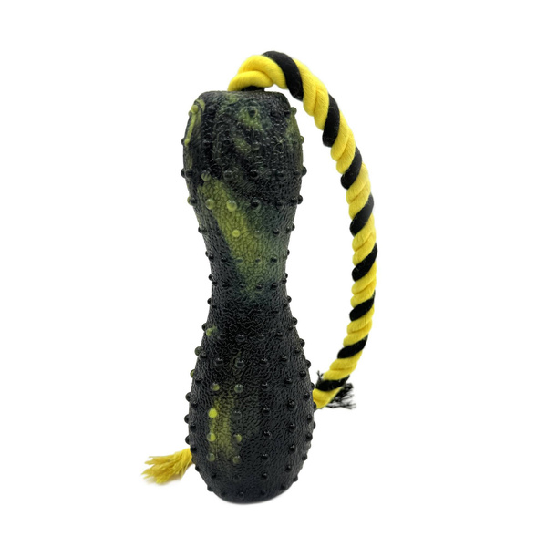 Mr. Pretzel Zabawka Gryzak gumowy  na sznurku Melanż dla psa  15cm