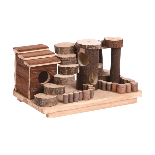 Panama Pet Miasteczko dla gryzoni, drewniane, 27x15,5x14cm