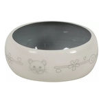 ZOLUX Miska ceramiczna dla gryzonia, przeciw rozsypywaniu 300 ml beż/szary