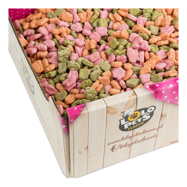 Ciastka Dla Psa Mini Mix Zwierzątka Warzywne W Skrzynce  2Kg