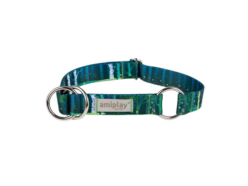 amiplay Obroża półzaciskowa BeNature M 26-40cmx2cm Forest