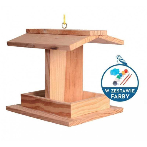 Karmnik dla ptaków drewniany 14x11x11,5cm