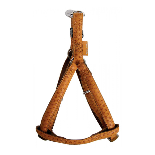 ZOLUX Szelki dla psa regulowane Mac Leather XS 10mm - kol. żółty