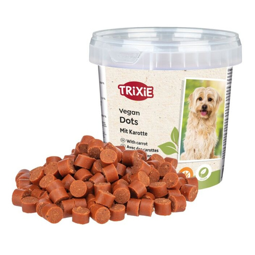 Vegan Soft Snack Dots, przysmak, dla psa, z marchewką, 200 g