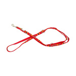 Barry King Smycz dla psa, wzór etniczny, regulowana, taśma polipropylenowa, 20mm/220cm czerwona