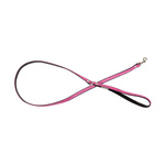 Barry King Smycz skórzana dla psa, różowy/czarny, XS-S, 12mm/120cm