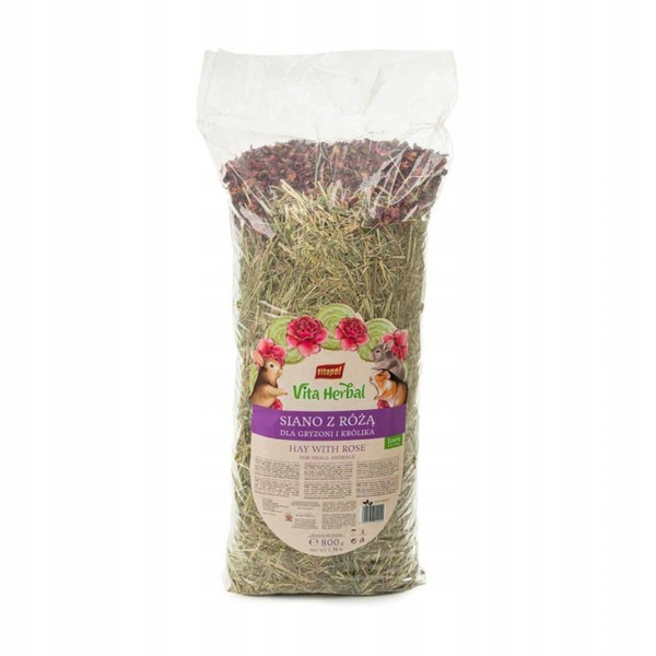 Vita Herbal Siano z PŁATKAMI RÓŻY dla gryzoni 800g