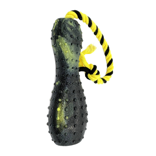 Mr. Pretzel Zabawka Gryzak gumowy  na sznurku Melanż dla psa  15cm