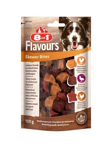 Przysmak 8in1 FLAVOURS Mięsne kąski 100g