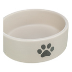 Trixie Miska ceramiczna dla psa w łapki jasnoszara/szara 1,4L /20cm