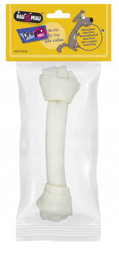 Hau Miau KOŚĆ wiązana biała dla Psa 20cm