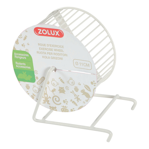 ZOLUX Kołowrotek metalowy dla gryzonia 11 cm kol. beżowy