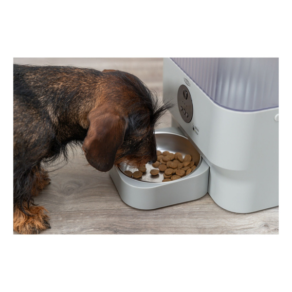 Trixie Karmidło automatyczne TX-C Smart, jasnoszare, 5.0l, 5 l/28 × 30 × 17 cm z kamerą