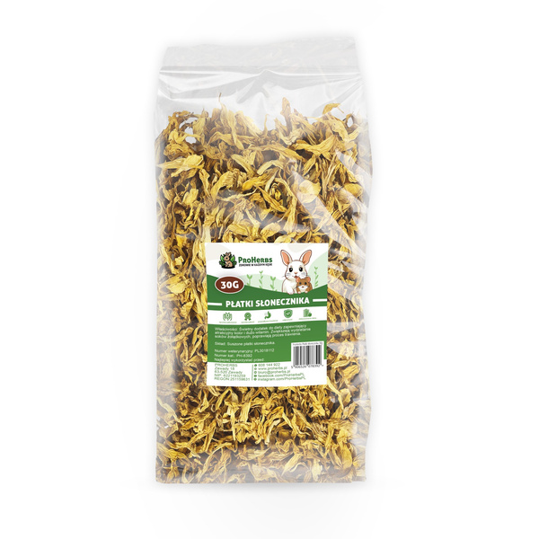 ProHerbs Płatki słonecznika 30g - smak, energia i zdrowe urozmaicenie!