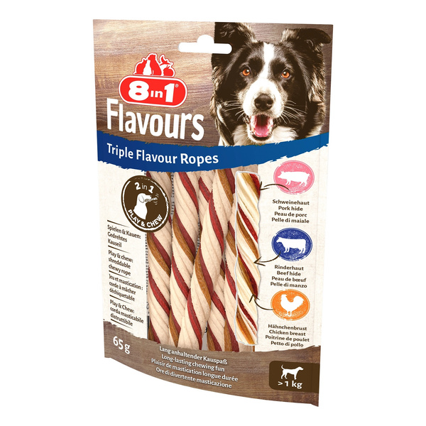 8in1 Przysmak FLAVOURS Triple Flavour Ropes