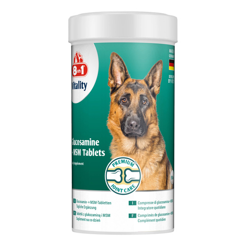 8in1 Vitality Glukozamina z MSM dla psów stawy i aktywność premium 55tb