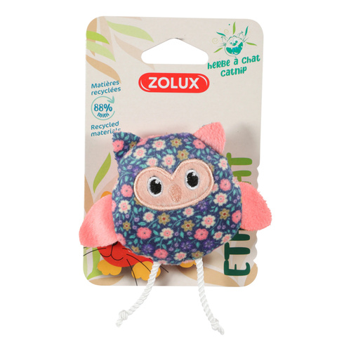ZOLUX Zabawka dla kota sowa, kwiaty ETHICAT 11 cm
