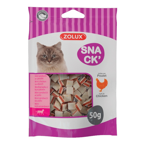 ZOLUX Przysmak dla kota mini kanapka z kurczakiem 50 g
