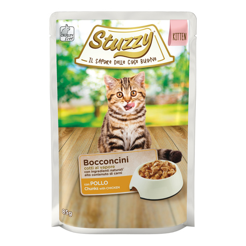 Stuzzy Bocconcini karma mokra dla kociąt indyk w sosie 85 g