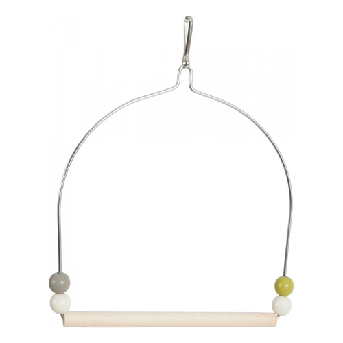 ZOLUX Huśtawka dla ptaka z drewnianą żerdką na metalowym uchwycie