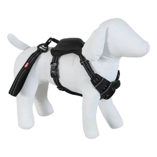 ZOLUX Szelki dla psa ze smyczą automatyczną Easyride XS czarne