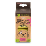 STARCHBAG Kompostowalne BIOworki na odchody 1 rolka x 15szt, kol. zielony