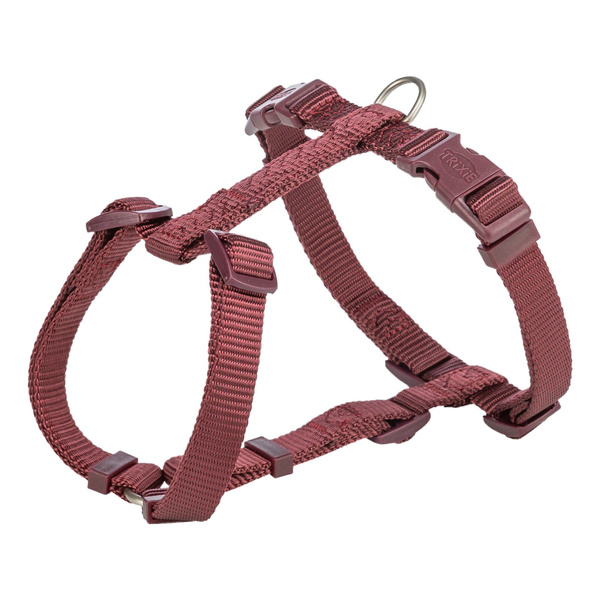 Trixie Premium, szelki typu H, dla psa, bordowe, M-L: 52-75 cm/20 mm