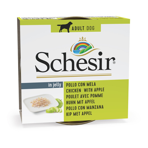 Schesir Karma mokra dla psa kurczak z jabłkiem w galarecie 150 g