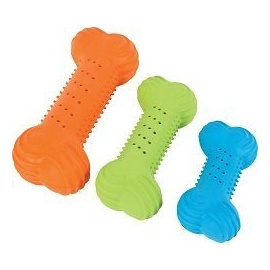 ZOLUX Zabawka kauczukowa dla psa, kość chrupiąca 14 cm różne kolory