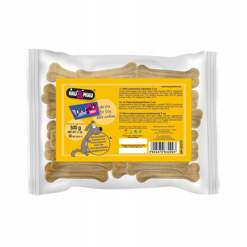 Hau Miau Kość prasowana naturalna 5 cm 50szt