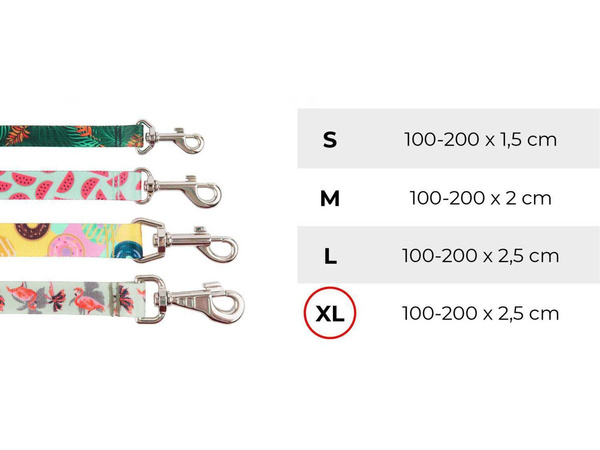 amiplay Smycz dla Psa 7w1 BeHappy XL 100-200cm Watermelon