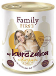 Family First KURCZAK z burakami dla Psa 6 x 800g