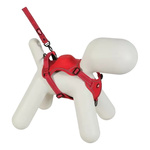 ZOLUX Szelki dla psa ze smyczą automatyczną Easyride M czerwone