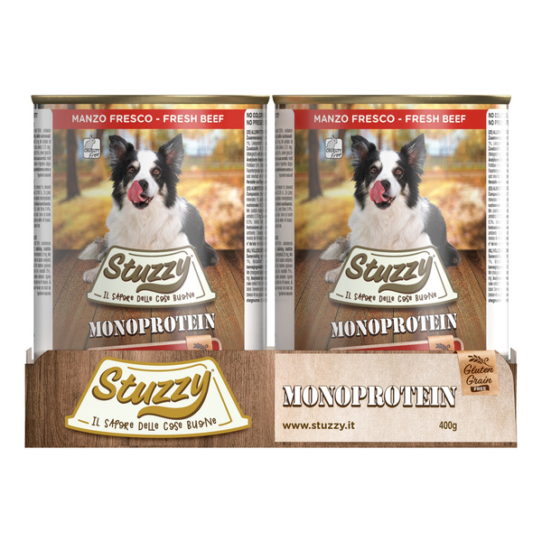 Stuzzy Monoprotein karma mokra dla psa świeża wołowina pasztet 400 g