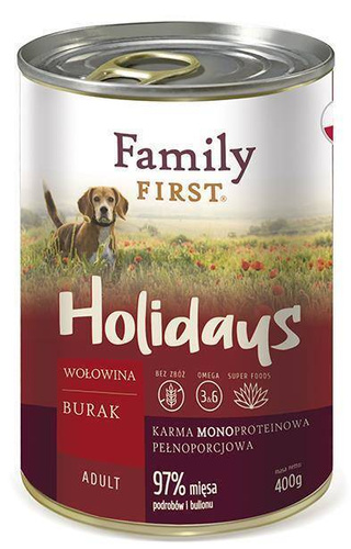 Family First WOŁOWINA burak adult puszka 12 x 400g