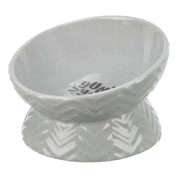 Trixie Miska podwyższona, dla psa, ceramika, szara, 0.35 l/17 cm