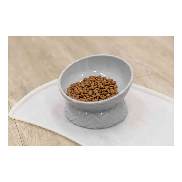 Trixie Miska podwyższona, dla psa, ceramika, szara, 0.35 l/17 cm