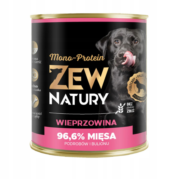 Mokra Karma Dla Psa Wieprzowina Puszka 800g Zew Natury MONO-PROTEIN