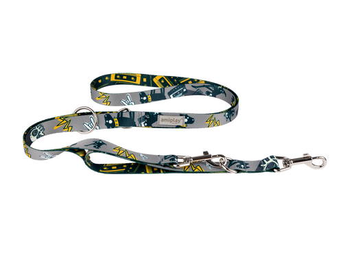 amiplay Smycz regulowana 7in1 Amik L 100-200x2,5cm DirtyDog
