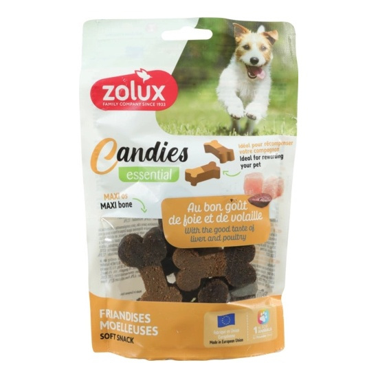 ZOLUX Miękkie przysmaki treningowe dla psa CANDIES maxi kostki 150g