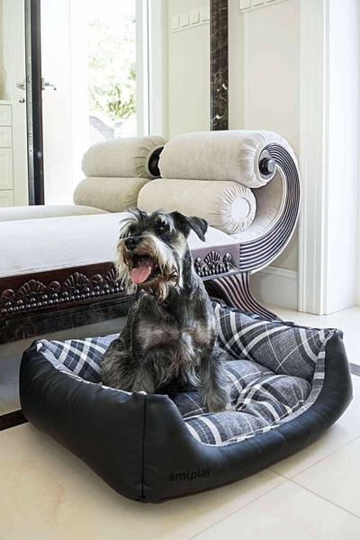 amiplay Legowisko Sofa dla Psa ZipClean 4in1 Kent M Czarny