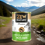 Mokra Karma Dla Psa Bogata w Królika Puszka 800g Zew Natury PREMIUM