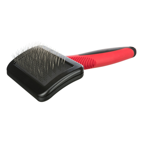 Trixie SZCZOTKA MIĘKKA dla psa kota metalowe włosie 9x16cm