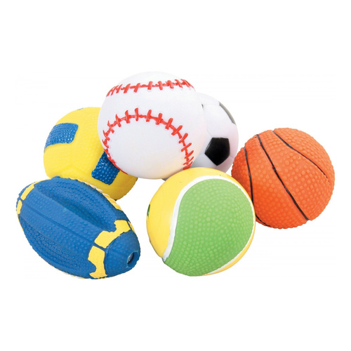 ZOLUX Zabawka winylowa dla psa Piłka 6 cm, zestaw 5 sztuk