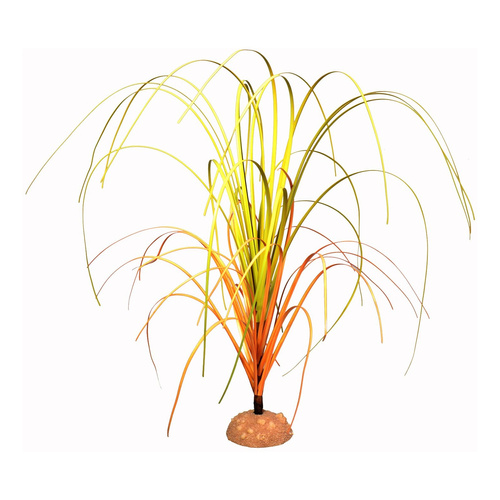 Terra Natura Dekoracja terrarystyczna trawa na podstawce duża 24cm