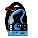 FLEXI Smycz automatyczna dla psa New Comfort XS taśma 3 m kol. niebieski