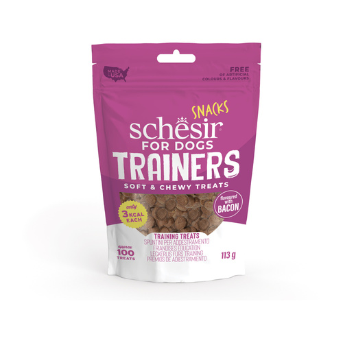 Schesir Trainers soft and chewy przysmak dla psów bekon 100 kawałków 113 g