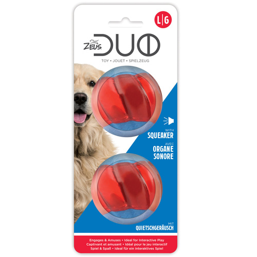 ZS Duo Ball, 6,3cm, z dźwiękiem/piszczące, 2szt/op.